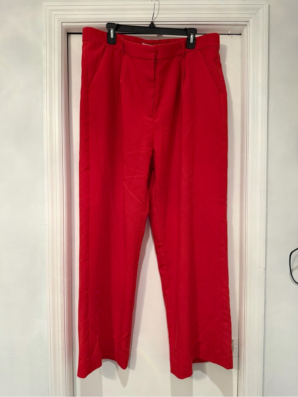 Abercrombie & Fitch Bold Red Wide-Leg Trousers - Size 18